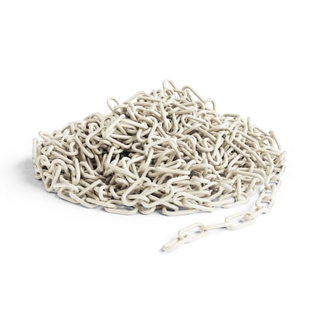 Montour Line White Plastic Chain, 2 In, 50 Ft. Long CH-CH-20-WH-50-BX